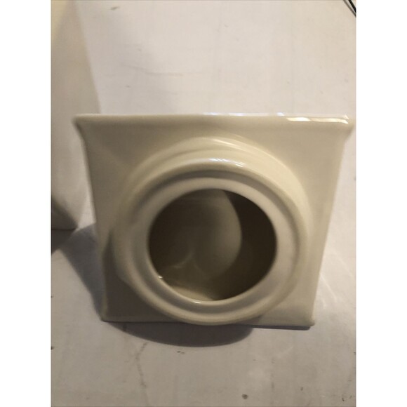 Rae Dunn Large Ceramic Cookie Jar Cottage House blessed White new B565 Farm Life - Picture 4 of 6